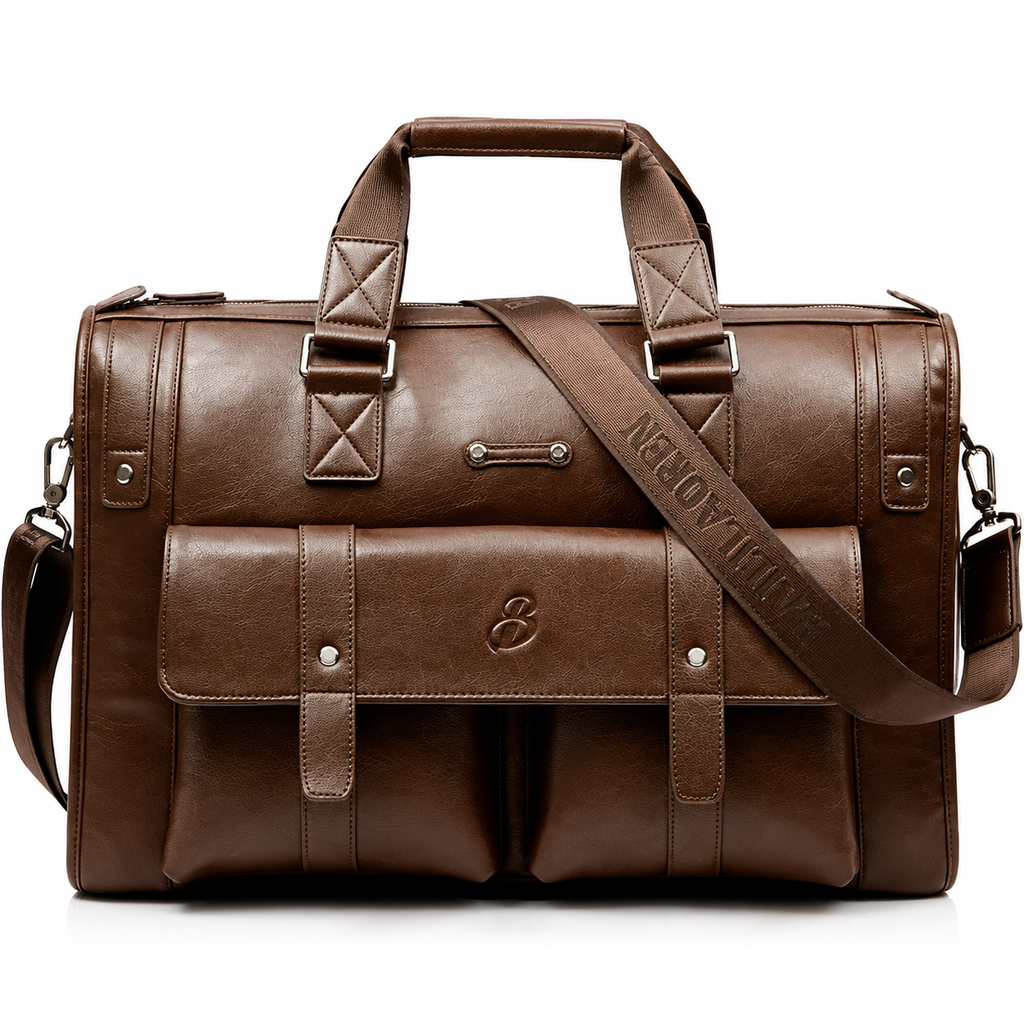 HERITAGE WORK | Large Capacity Leather Laptop Briefcase