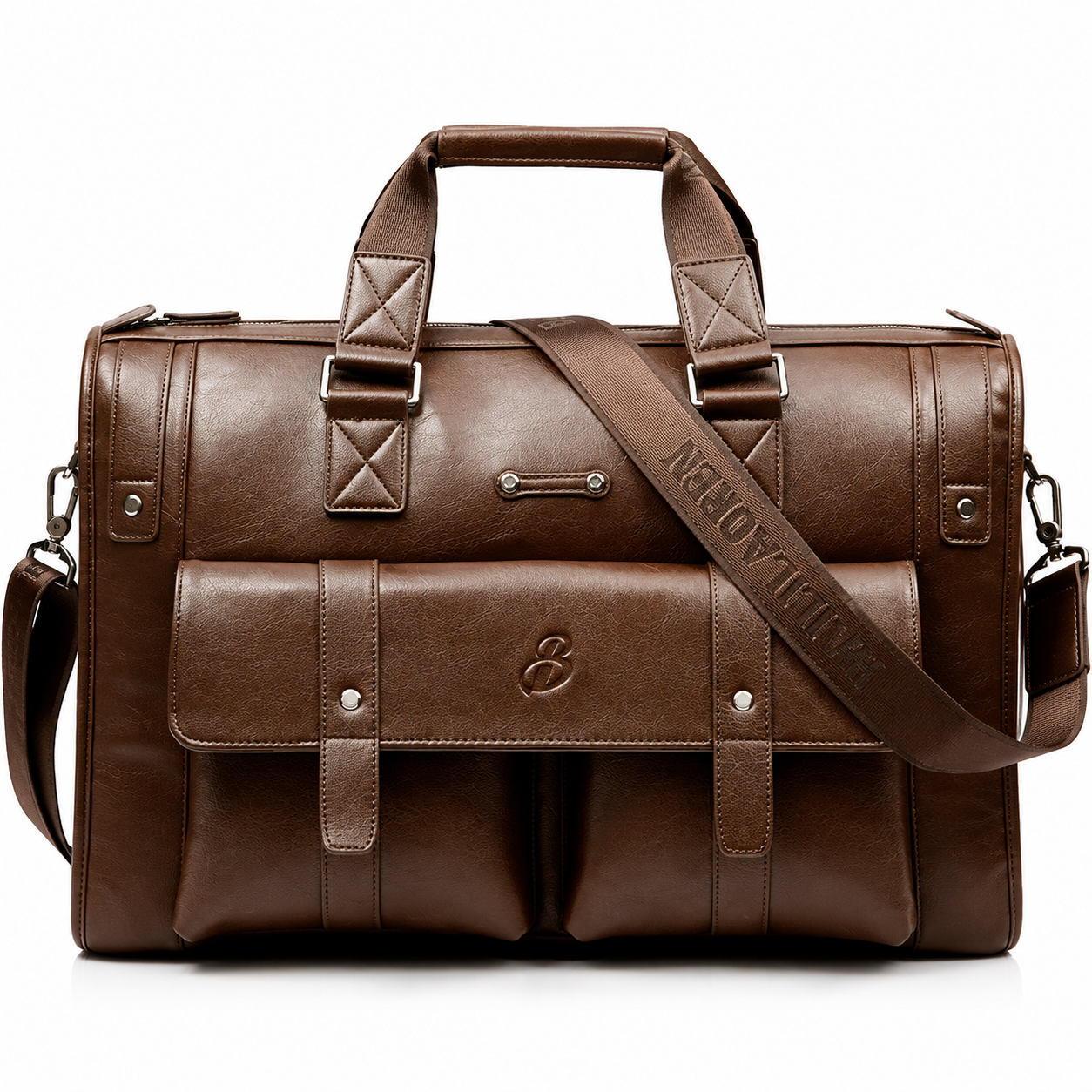 HERITAGE WORK | Large Capacity Leather Laptop Briefcase