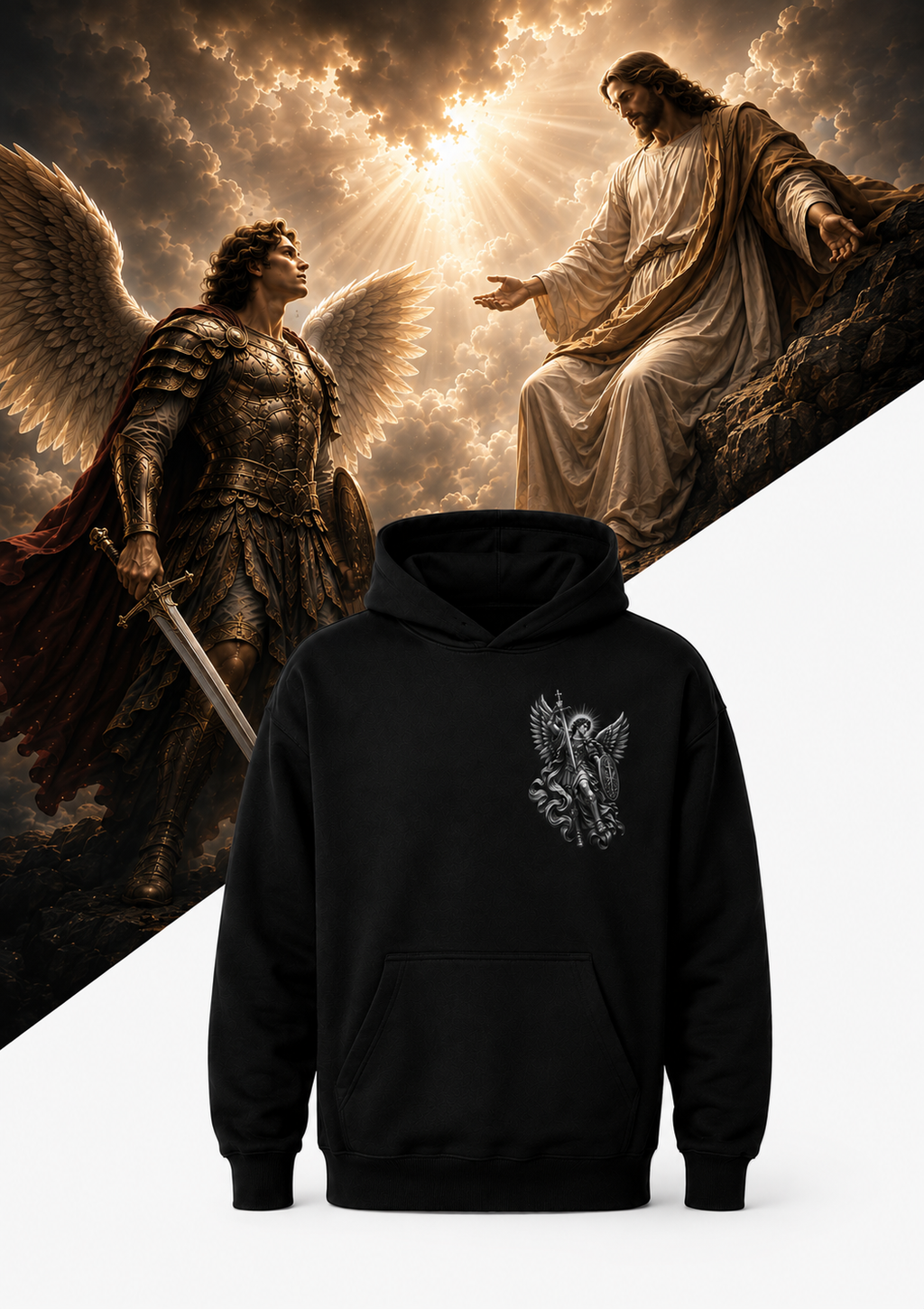 THE DIVINE GUARDIAN — Heavyweight Premium Hoodie