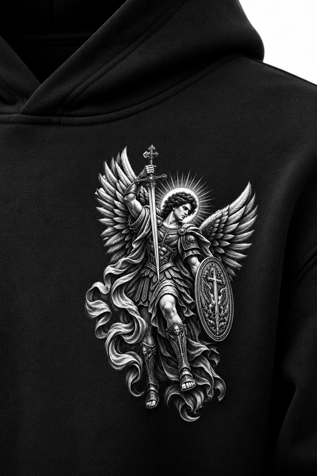 THE DIVINE GUARDIAN — Heavyweight Premium Hoodie