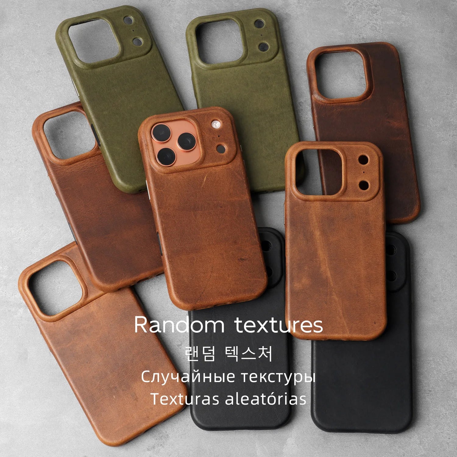 YMW Charles F Stead Waxed Genuine Leather Case for iPhone 17 16 Pro Max 15 Luxury Genuine Leather Handmade Phone Cover