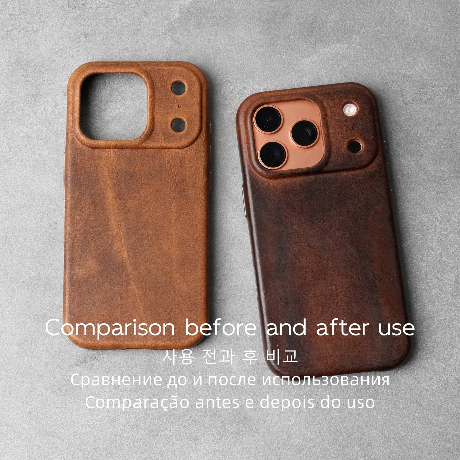 YMW Charles F Stead Waxed Genuine Leather Case for iPhone 17 16 Pro Max 15 Luxury Genuine Leather Handmade Phone Cover